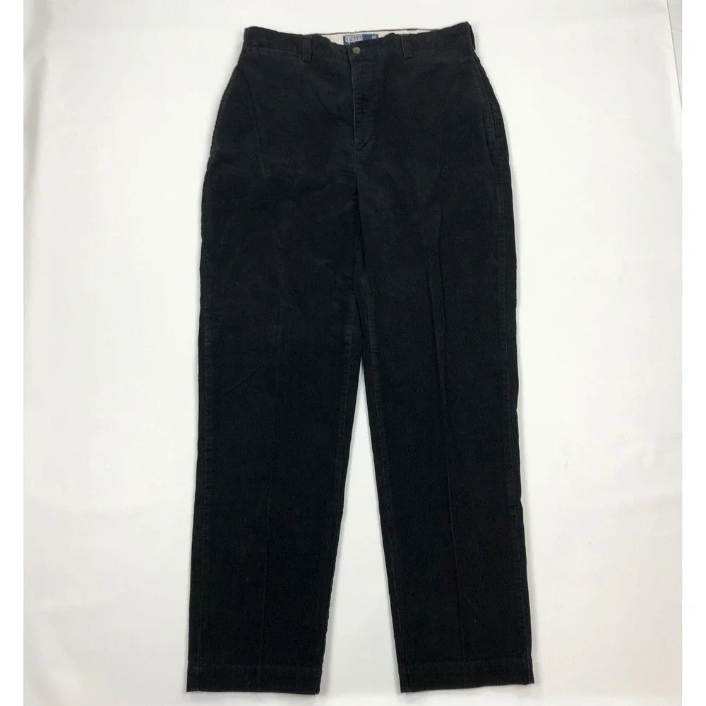 Polo Ralph Lauren Philip Pant Mens 34x34 Navy Blue Corduroy Straight Leg Cords